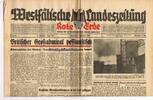 Drittes Reich / Westfalen Westfälische Landeszeitung Rote Erde / Amtliches Blatt der NSDAP -