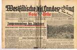 Drittes Reich / Westfalen Westfälische Landeszeitung Rote Erde / Amtliches Blatt der NSDAP -