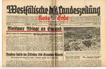 Drittes Reich / Westfalen Westfälische Landeszeitung Rote Erde / Amtliches Blatt der NSDAP -