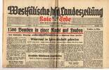Drittes Reich / Westfalen Westfälische Landeszeitung Rote Erde / Amtliches Blatt der NSDAP -