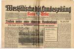Drittes Reich / Westfalen Westfälische Landeszeitung Rote Erde / Amtliches Blatt der NSDAP -