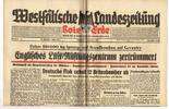 Drittes Reich / Westfalen Westfälische Landeszeitung Rote Erde / Amtliches Blatt der NSDAP -