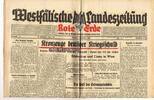 Drittes Reich / Westfalen Westfälische Landeszeitung Rote Erde / Amtliches Blatt der NSDAP -