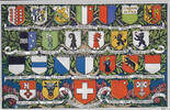 Schweiz Ansichtskarte / Postkarte / Kantonswappen der Schweiz -