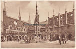 Drittes Reich / Lübeck WHW / Postkarte / Reichswinterhilfe-Lotterie / Bild 82: Marktplatz ... -