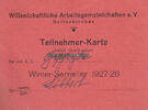 Gelsenkirchen Teilnehmer - Karte / Wissenschaftliche Arbeitsgemeinschaft e. V. Gelsenkirchen -