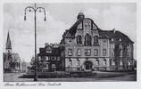 Lünen / Lippe Ansichtskarte / Postkarte / Stadthaus und Herz - Jesukirche -