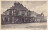 Rheine / Westfalen Ansichtskarte / Postkarte / Bahnhofsgebäude - Eingang -