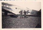 Drittes Reich Foto / 2 Soldaten vor Ju 52 -