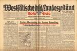 Drittes Reich / Westfalen 7.12.1943 Westf&auml;lische Landeszeitung Rote Erde... 18,00 EUR  + 12,00 EUR frais d'envoi