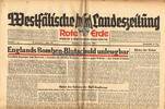 Drittes Reich / Westfalen 14.12.1943 Westf&auml;lische Landeszeitung Rote Erd... 18,00 EUR  + 12,00 EUR frais d'envoi