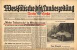 Drittes Reich / Westfalen 26.11.1943 Westf&auml;lische Landeszeitung Rote Erd... 18,00 EUR  + 12,00 EUR frais d'envoi