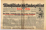 Drittes Reich / Westfalen 8.2.1943 Westf&auml;lische Landeszeitung Rote Erde ... 18,00 EUR  + 12,00 EUR frais d'envoi