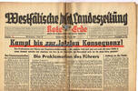 Drittes Reich / Westfalen 25.2.1943 Westf&auml;lische Landeszeitung Rote Erde... 18,00 EUR  + 12,00 EUR frais d'envoi