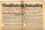 Drittes Reich / Westfalen 26.5.1943 Westf&auml;lische Landeszeitung Rote Erde... 18,00 EUR  + 12,00 EUR frais d'envoi