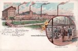 Salzuflen Reklamekarte - Lithographie/Gruss von Hoffmann\'s Stärkefabriken in Salzuflen. -