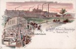 Salzuflen Reklamekarte - Lithographie/Gruss von Hoffmann\'s Stärkefabriken in Salzuflen. -