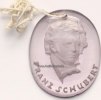 Drittes Reich WHW Glasabzeichen/Köpfe berühmter deutscher Männer/Franz Schubert -