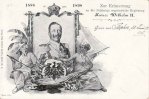 Deutsches Reich 1898 Ansichtskarte/Zur Erinnerung an die 10 jährige segensreiche Regierung 1888-1898 2