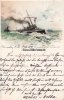 Deutsches Reich Künstlerkarte von A.H./Torpedos unter Volldampf. -