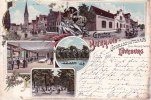 Lüneburg Litho/Gruss aus Biermann\'s Gesellschaftshaus Lüneburg/(früher Clausens Garten.) -