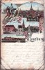 Lüneburg Litho/Gruss aus Lüneburg/Kaserne am Markt/Lüneburger Kaserne/Krieger-Denkmal/... -