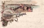 Norderney Litho/Gruss aus Norderney./Weststrand. -