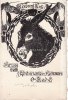 Deutsches Reich Künstlerkarte von A. Schaefer/Gruss vom Abiturienten-Kommers/O-R.a.d.L. -