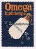 Deutsches Reich Reklamemarke/Omega Drahtlampe -