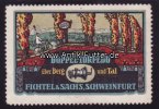 Schweinfurt Reklamemarke/Mit Doppel-Torpedo über Berg und Tal/Fichtel & Sachs, Schweinfurt -