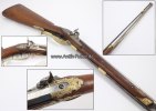 Preussen Barockgewehr mit vergoldeten Beschlägen mit militärischen Motiven -