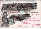 Lüttringhausen/Remscheid Litho/Gruss aus Lüttringhausen./Total-Ansicht./Wappen./Adolf Clarenbach\'s... -