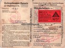 Drittes Reich Mitgliedskarte DJH/Herbergsbenutzer=Ausweis/Reichsverband für Deutsche... -