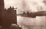 Deutsches Reich Ansichtskarte/Postkarte/Eine Torpedohalbflottille beim Auslaufen. -
