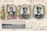 Kiel Ansichtskarte/Postkarte/Gruss aus Kiel./1900/Kriegshafen. -