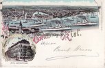 Kiel Litho/Gruss aus Kiel./Hotel zum Kronprinzen. -