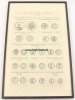 Fulda/Darmstadt/Pfalz Münzen/Numismatik/Graphik-Tafel/gerahmt -