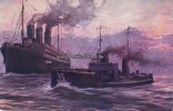 Deutsches Reich Künstlerkarte/Wohlfahrtskarte der Reichs-Spende/Deutsches Torpedoboot kapert ... -