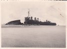 Deutsches Reich Foto/Schiff am Strand, rückseitig Text -