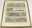 Wien Original altkolorierter Kupferstich, verlegt von Matth.Seutter, Wien, gerahmt -