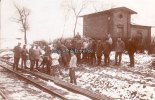 Deutsches Reich Fotokarte/Gleisarbeiten -