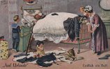 Deutsches Reich Künstler-Ansichtskarte/Postkarte/Arthur Thiele/"Auf Urlaub"/Endlich ein Bett -
