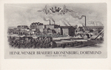 Dortmund Werbekarte / Ansichtskarte / Heinr. Wenker Brauerei Kronenburg, Dortmund/... -