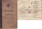 Deutsches Reich/Celle Ersatzreservepaß des Ersatzreservisten Louis Riebesell / Feldeisenbahndienst ... -