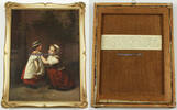 Arnsberg Ölbild / Auguste König / Genremalerei / 2 Schwestern -