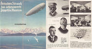Friedrichshafen / Bodensee 6 seitiges Faltblatt / 35 Jahre Zeppelin = Luftschiff = Fahrt -