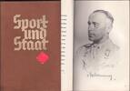 Drittes Reich Sport und Staat,mit Autograph von Reichssportführer Tschammera von Osten -