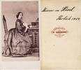 Sachsen? Carte de visite / CdV / Kabinettphoto / Minna von Hövel/Herbeck -