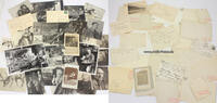 Drittes Reich/Düsseldorf Kunstmaler August Ternes/21 Fotos/2 Karten mit Autographen/1 Zeitungsausschnitt -