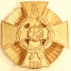 Lippe-Detmold Kriegsverdienstkreuz 1.Klasse mit Schraube und Gegenplatte,Bronze vergoldet -
